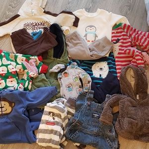 12 month boys winter clothing lot